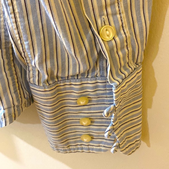 LRL Lauren Jeans Co 100% cotton button down stripes S - Picture 5 of 6
